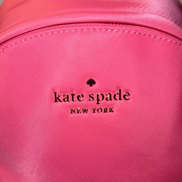 SOLD- Kate Spade Chelsea Medium Backpack Bag Nylon Deep Dahlia Pink EUC - Picture 2 of 13